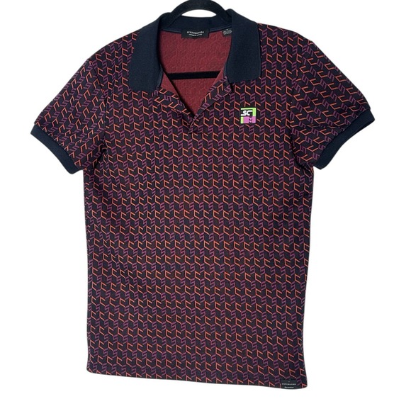 Scotch & Soda Other - Scotch Soda Polo Shirt Men Small Amsterdam Couture Short Sleeve Designer Classic